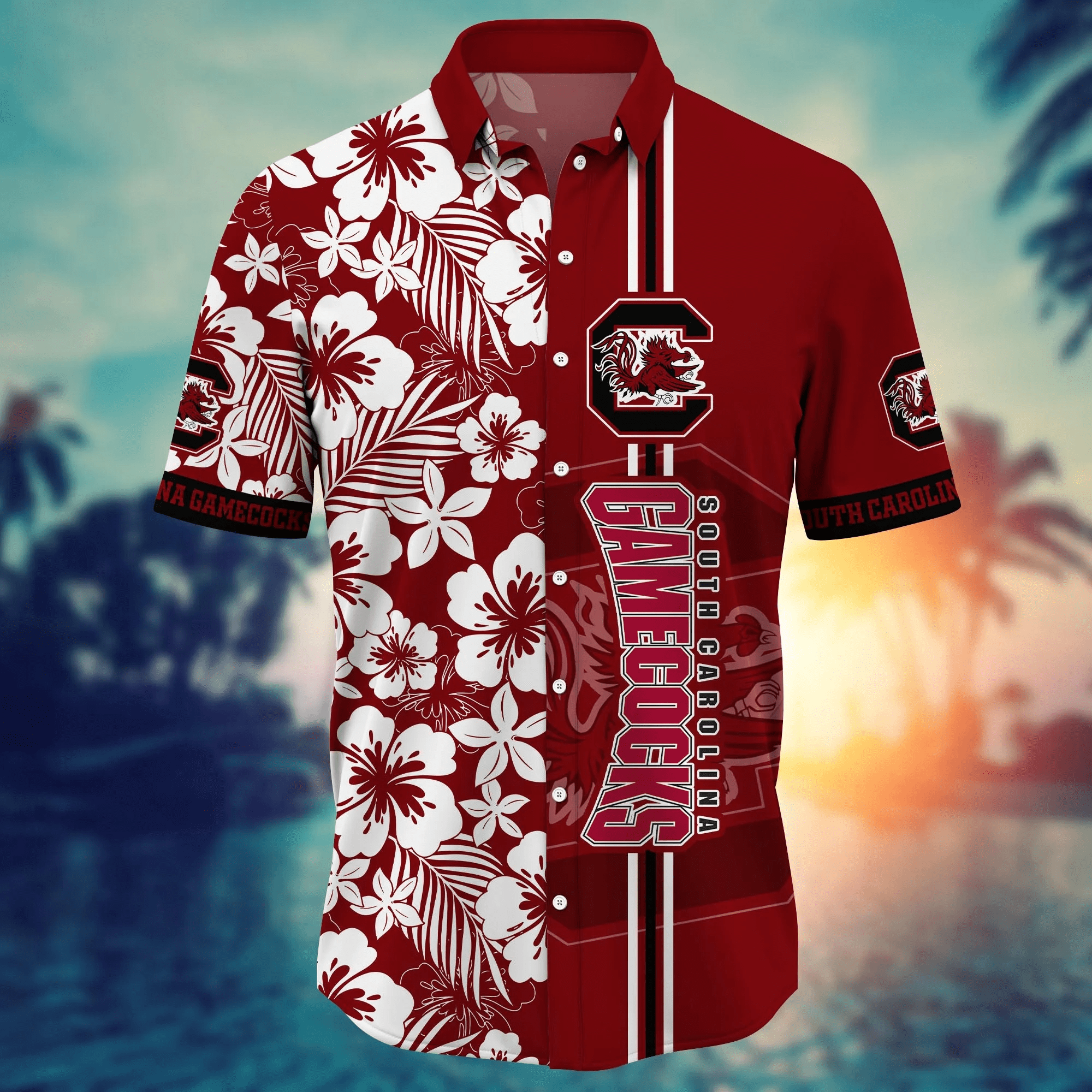 South Carolina Gamecocks NCAA Hawaiian Shirt Flip Flopstime Aloha Shirt
