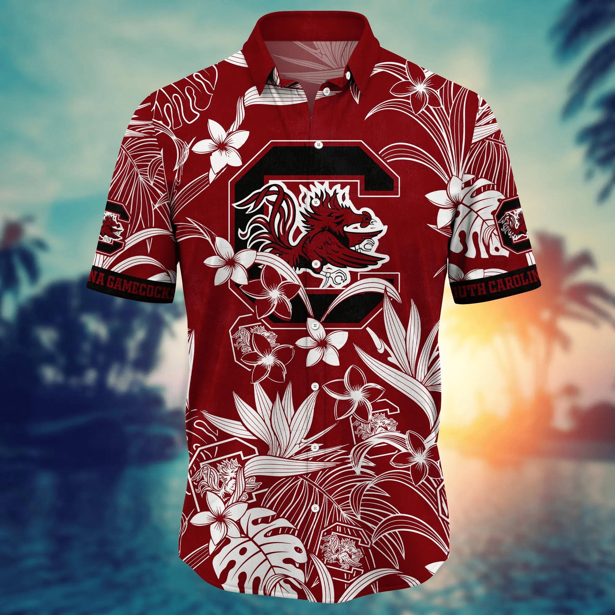 South Carolina Gamecocks NCAA Hawaiian Shirt Ice-Cold Drinkstime Aloha Shirt