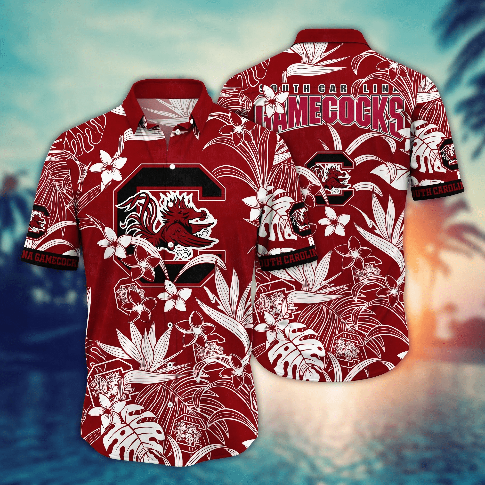 South Carolina Gamecocks NCAA Hawaiian Shirt Ice-Cold Drinkstime Aloha Shirt
