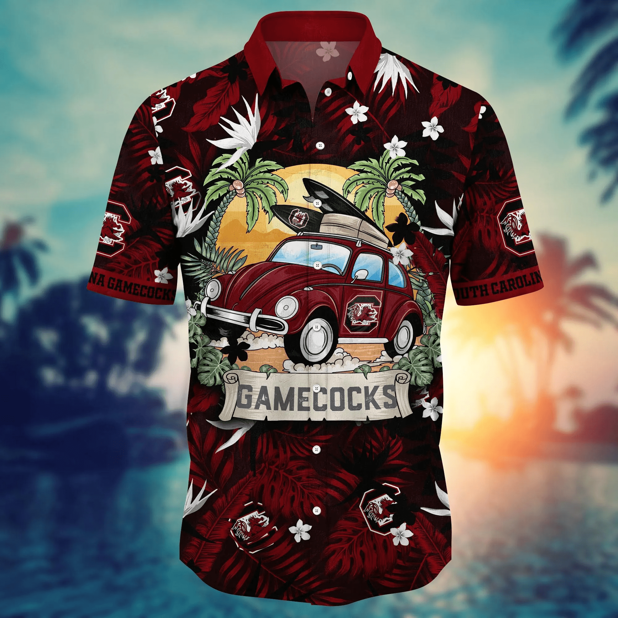 South Carolina Gamecocks NCAA Hawaiian Shirt Picnicstime Aloha Shirt