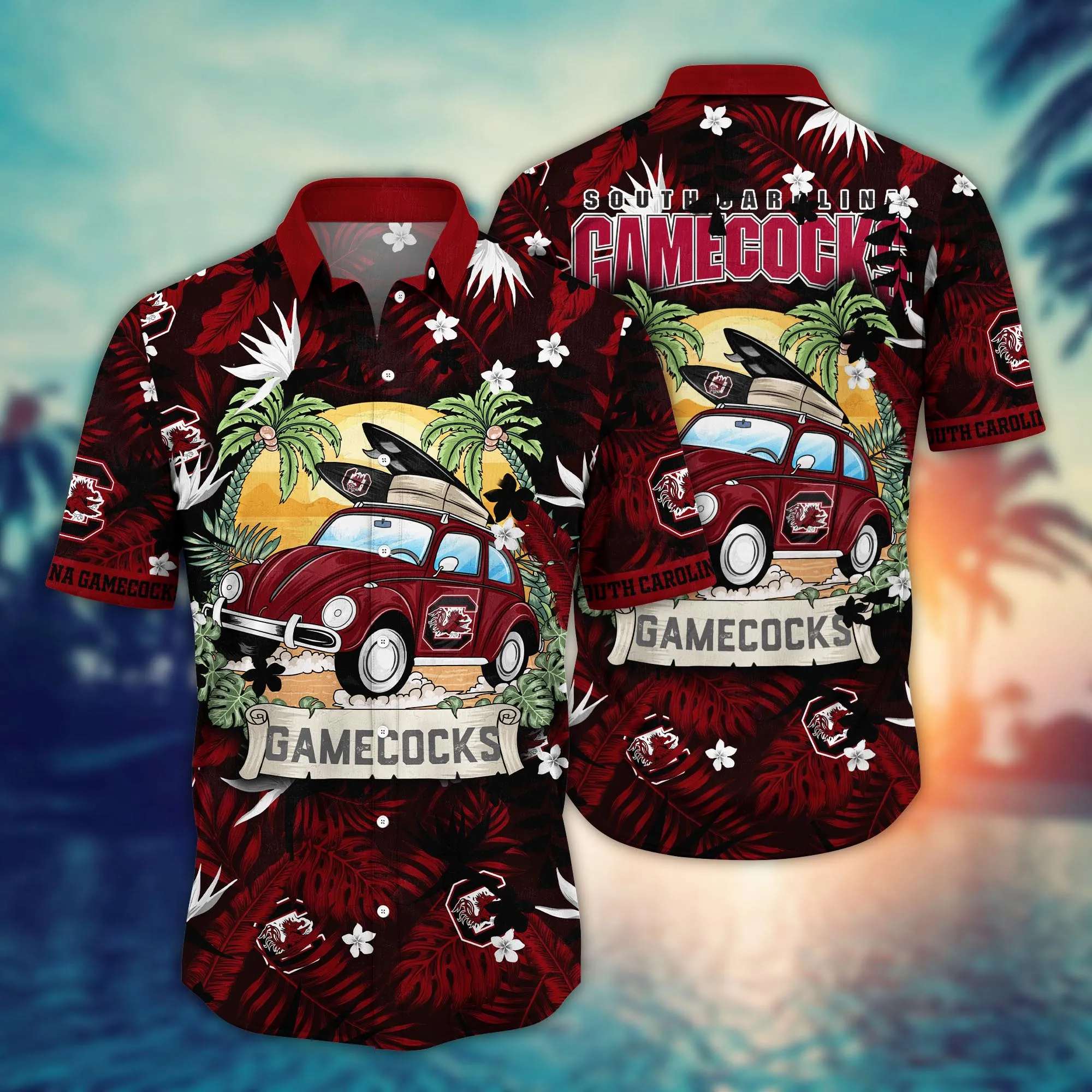 South Carolina Gamecocks NCAA Hawaiian Shirt Picnicstime Aloha Shirt