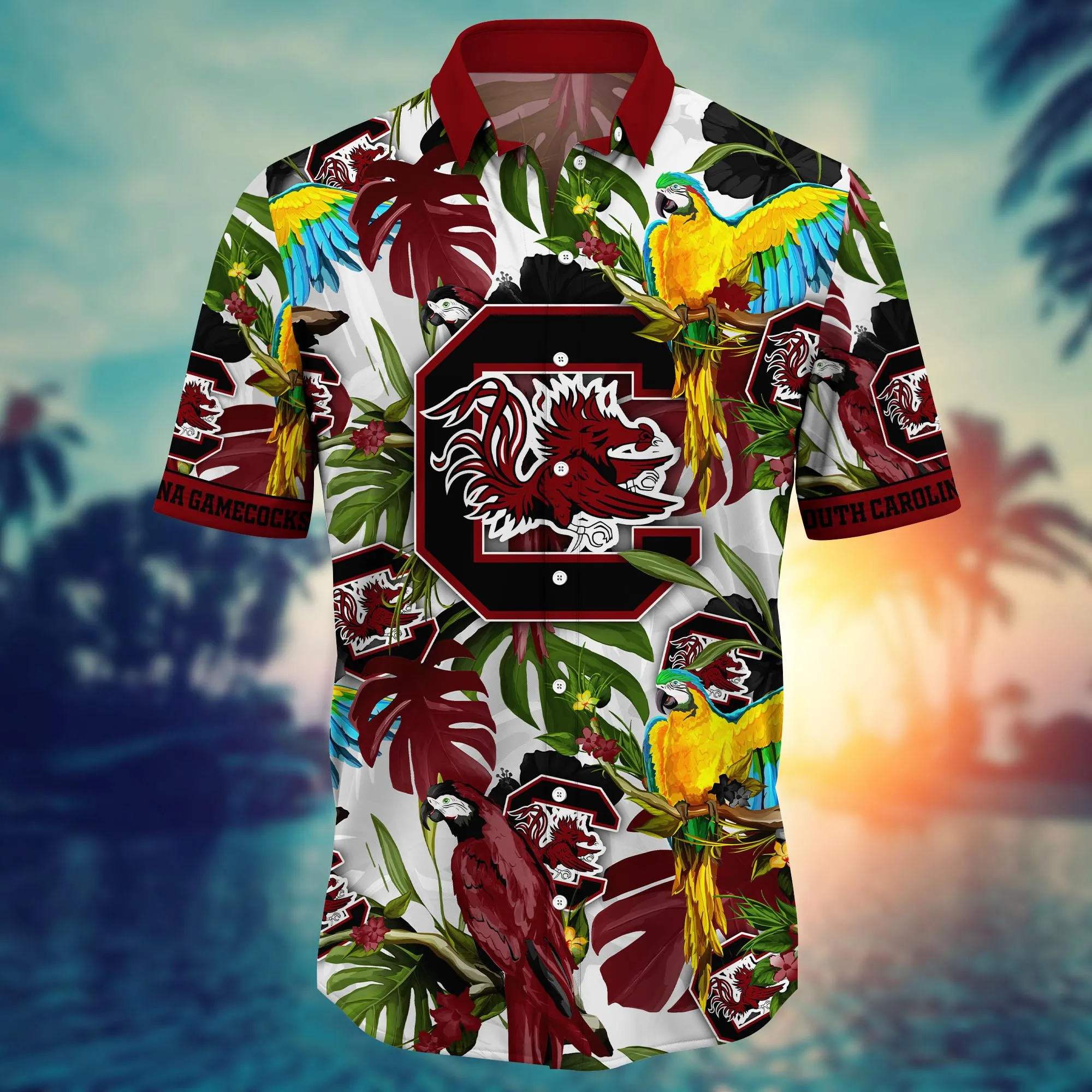 South Carolina Gamecocks NCAA Hawaiian Shirt Sprinklerstime Aloha Shirt