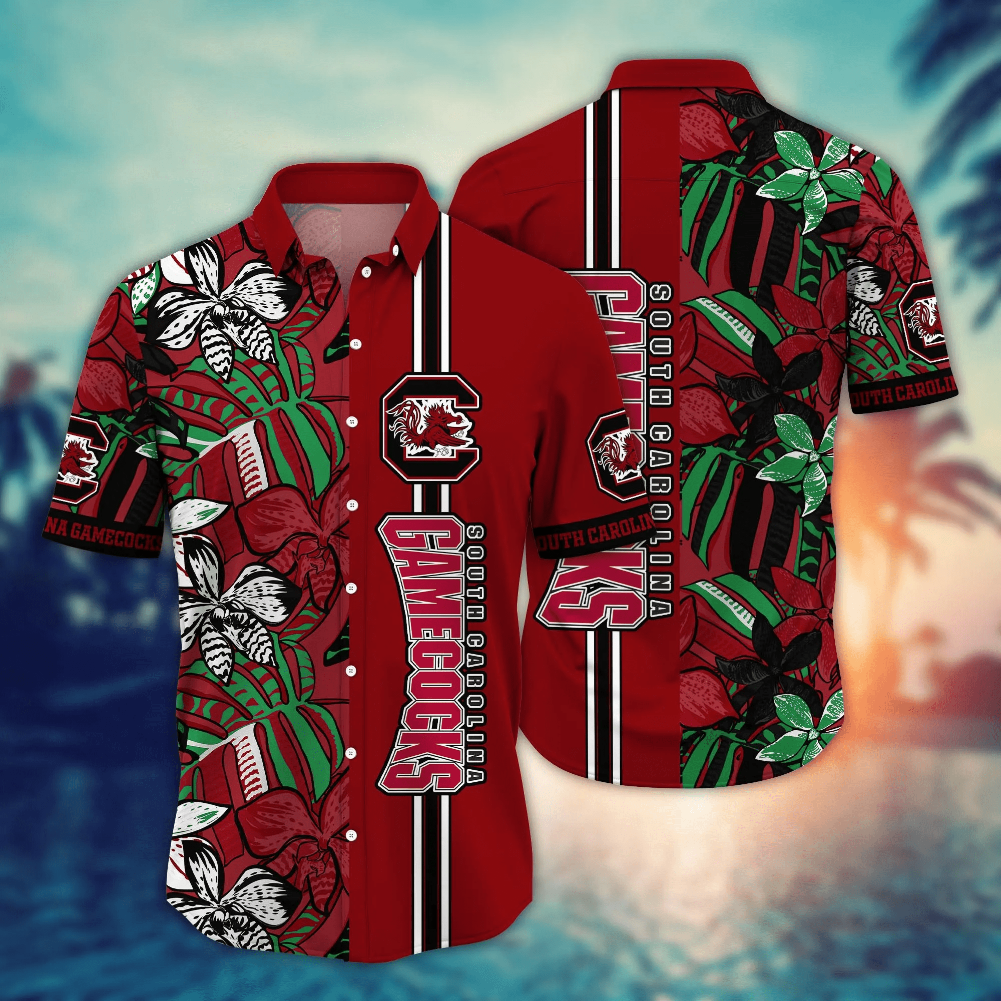 South Carolina Gamecocks NCAA Hawaiian Shirt Travel The World Sport Shirts