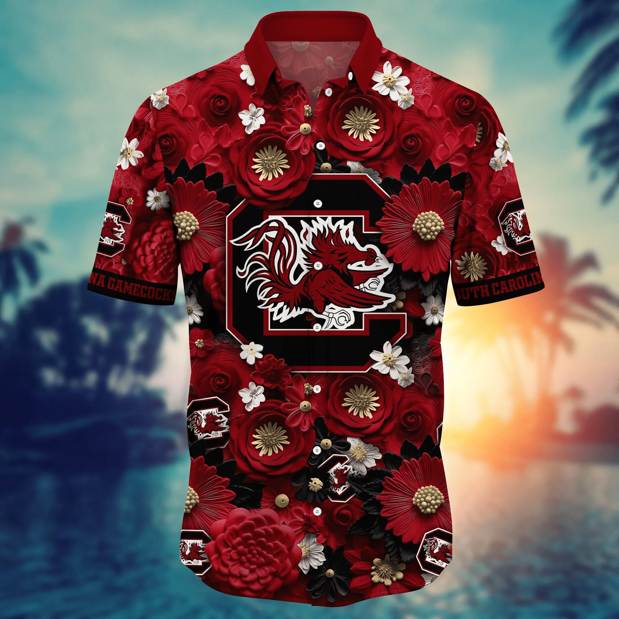 South Carolina Gamecocks NCAA Hawaiian Shirt Trending For This Summer Customize Shirt Any Team