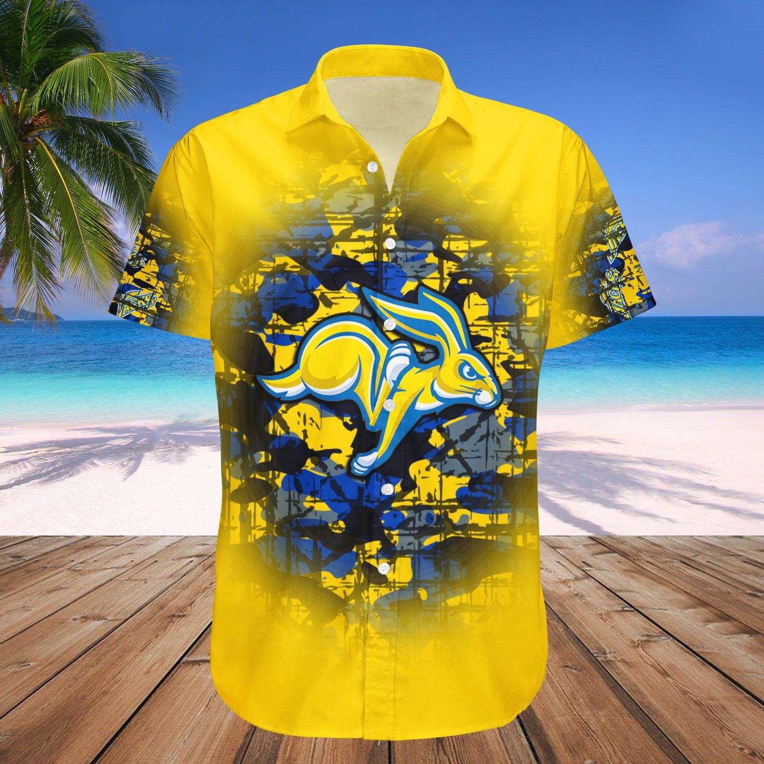 South Dakota State Jackrabbits Hawaii Shirt Camouflage Vintage – NCAA