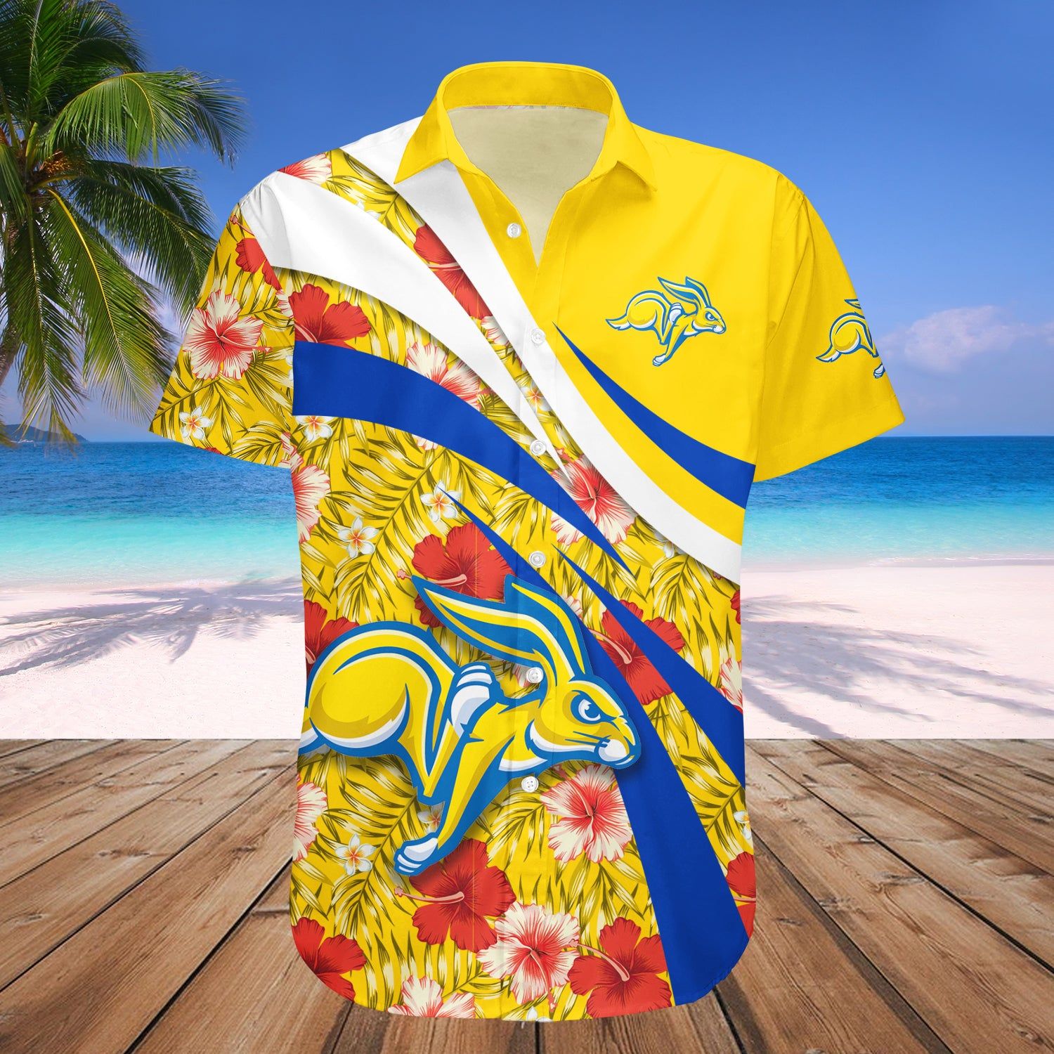 South Dakota State Jackrabbits Hawaii Shirt Hibiscus Sport Style – NCAA