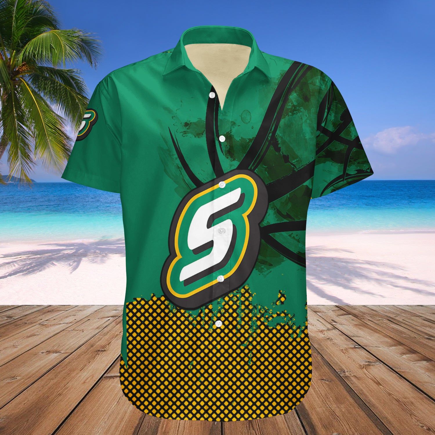 Southeastern Louisiana Lions Hawaii Shirt Basketball Net Grunge Pattern – NCAA