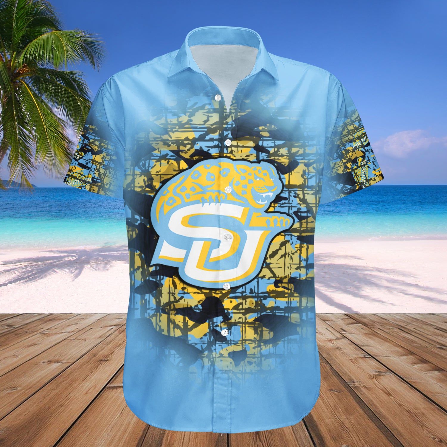 Southern Jaguars Hawaii Shirt Camouflage Vintage – NCAA