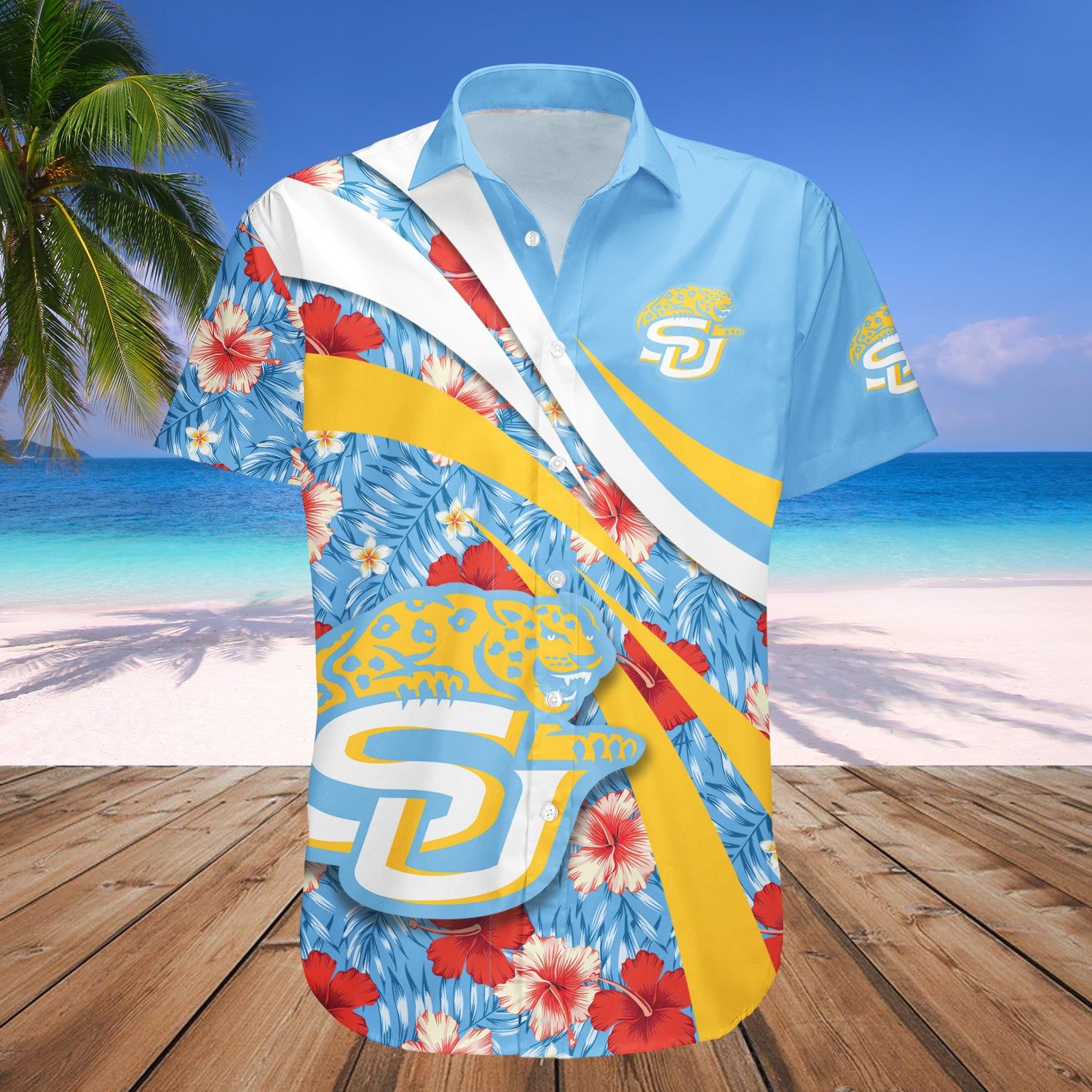 Southern Jaguars Hawaii Shirt Hibiscus Sport Style – NCAA