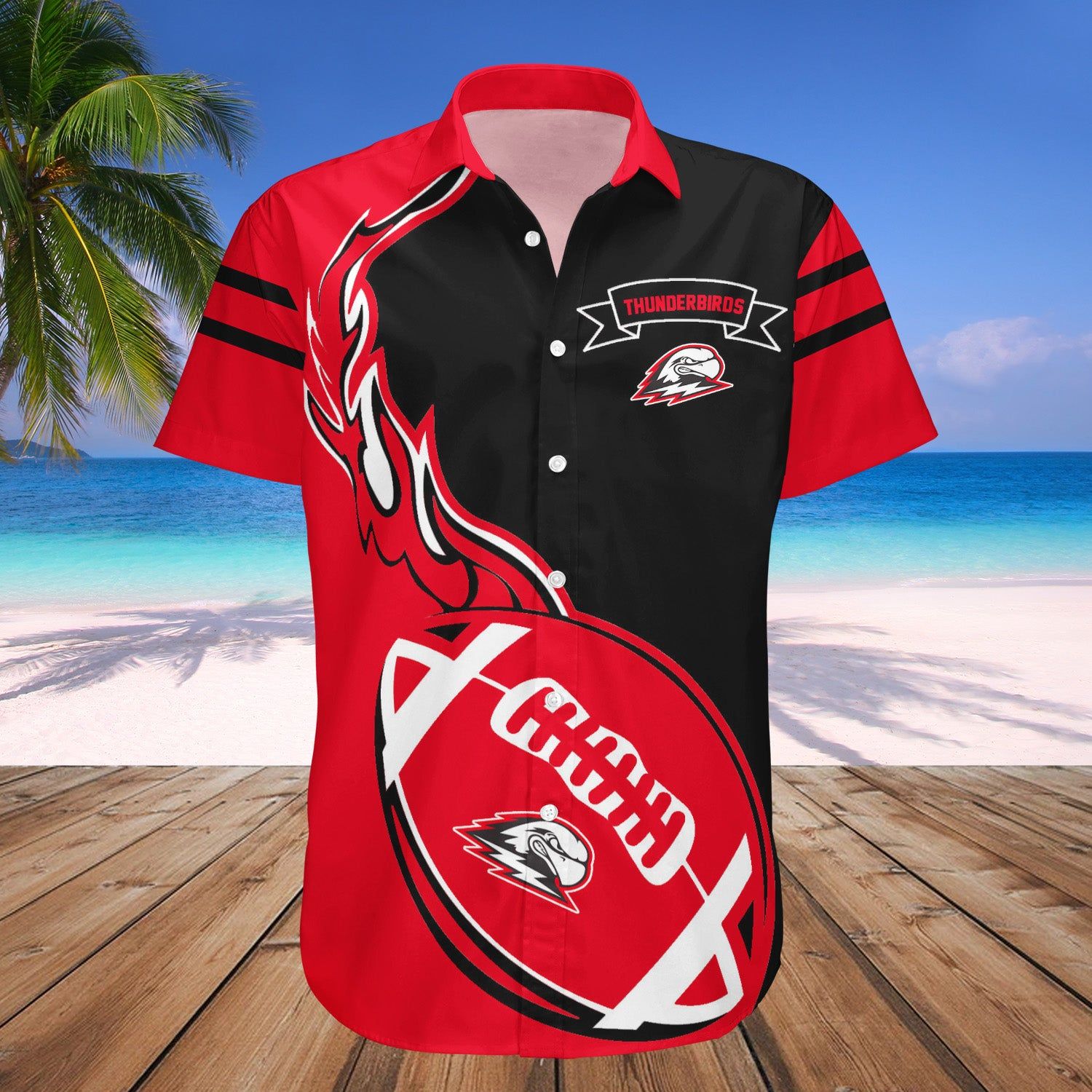 Southern Utah Thunderbirds Hawaii Shirt Flame Ball – NCAA