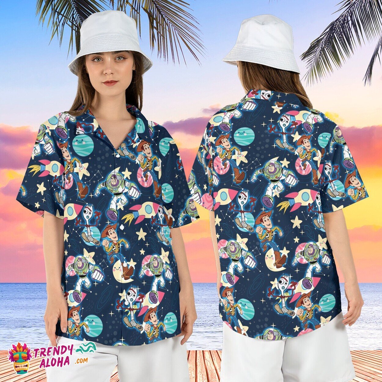 Space Ranger Buzz Lightyear Toy Story Adventure Hawaiian Shirt