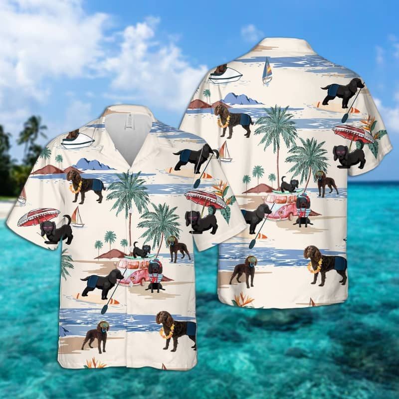 Spanish Water Dog Hawaiian Shirt for Perfect Beach Day Outings