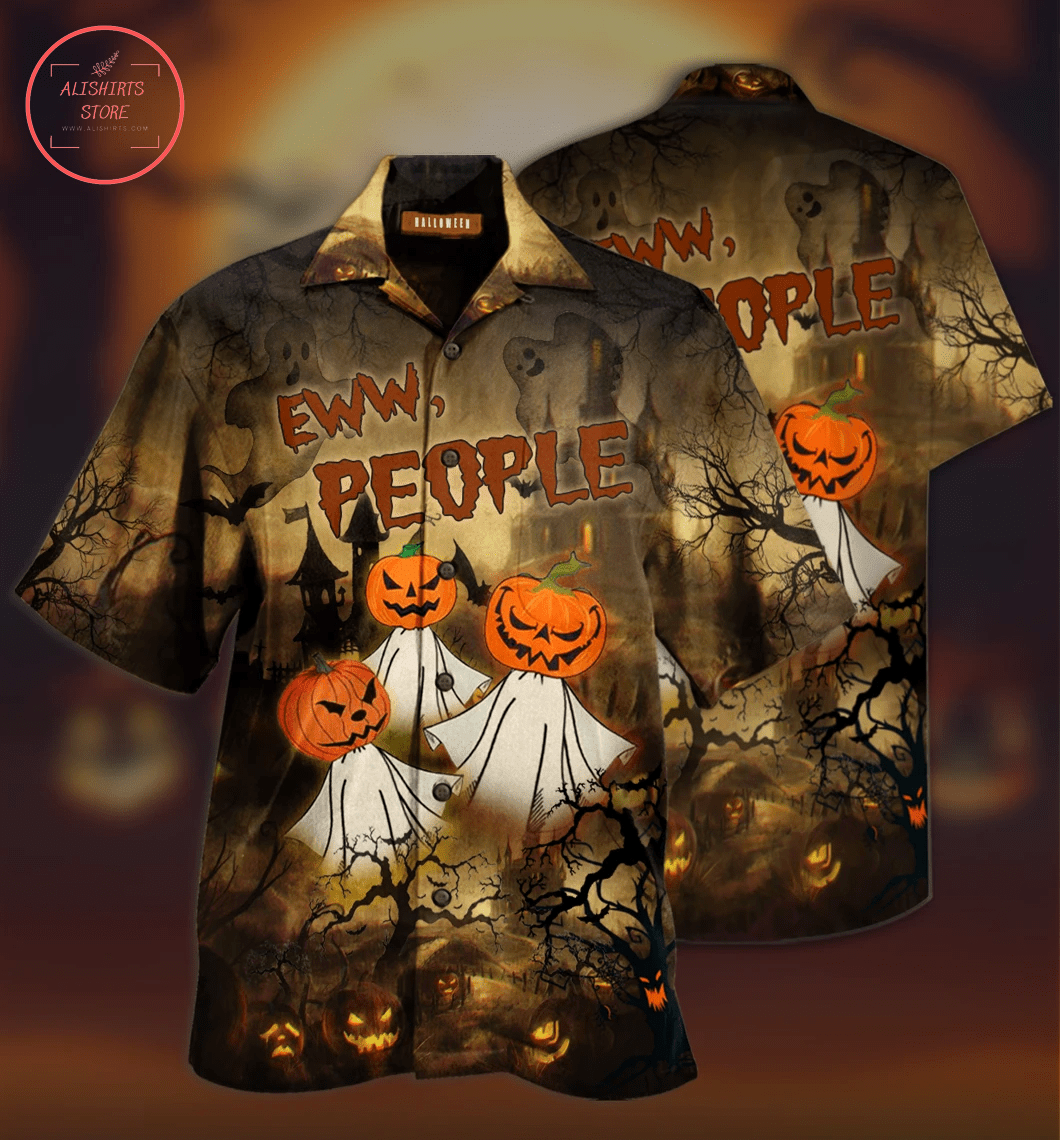 Spirited Shirt Proclaiming the Halloween Message: Eww People