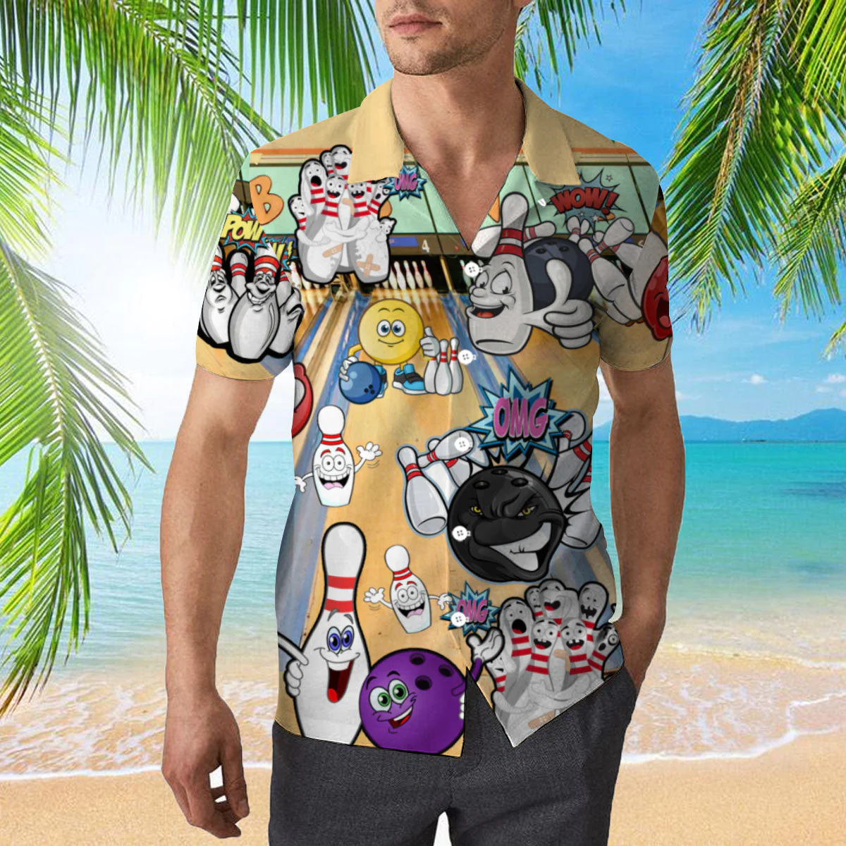 Split Happens Bowling Trendy Hawaiian Shirt