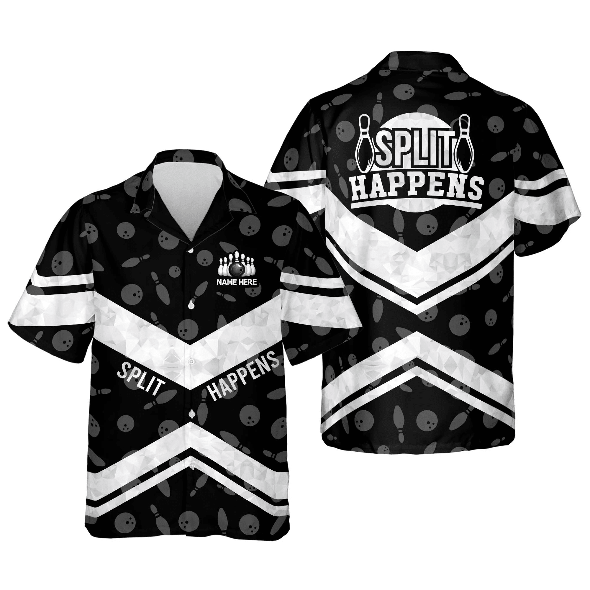 Split Happens Bowling Trendy Hawaiian Shirt For Men And Women, Summer Gift For Bowling Team Shirt