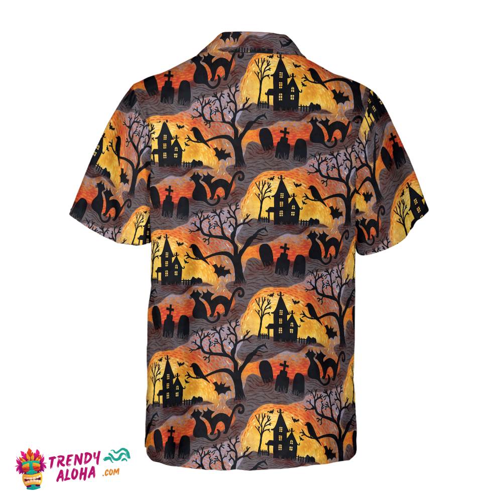 Spooky Night Halloween Hawaiian Shirt, Halloween Shirt For Men And Women