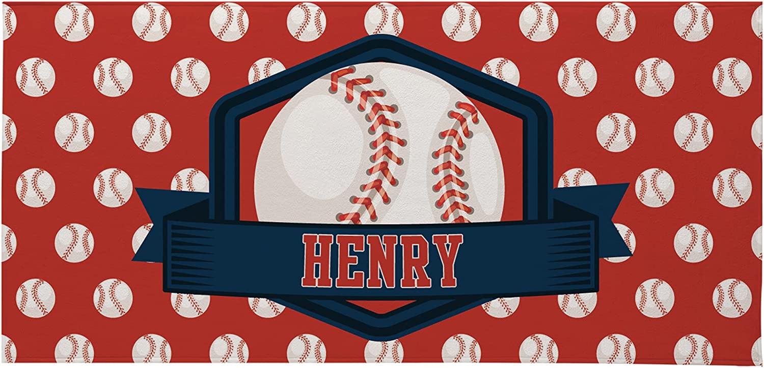 Sports Fan Theme Personalized Beach Towels Spring Break Summer Fun