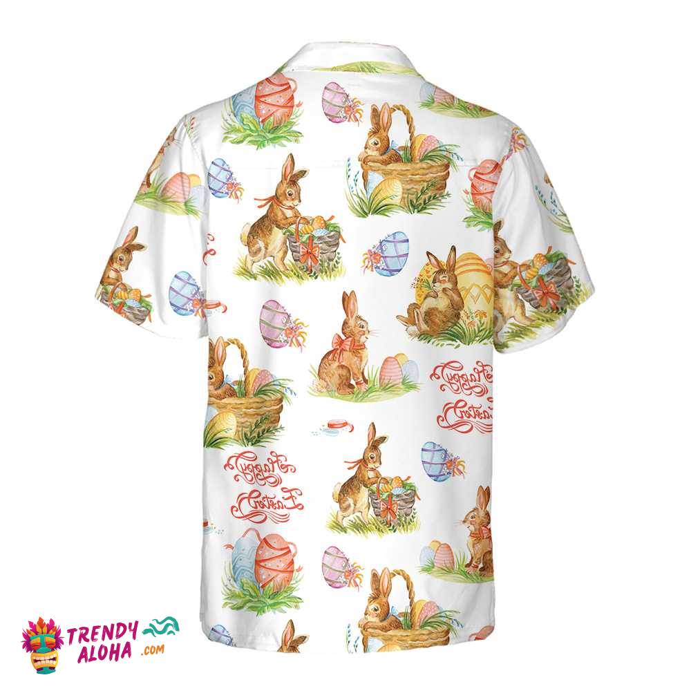 Spring Easter Hawaiian Shirt, Easter Bunny Shirt, Easter Shirt For Men & Women