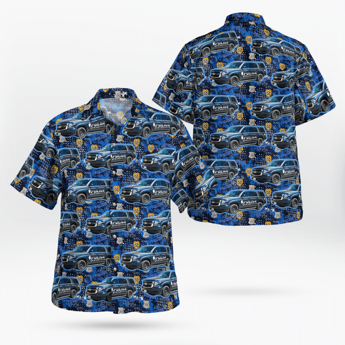 Springfield Police Department Badge Hawaiian Shirt – Colorado Edition
