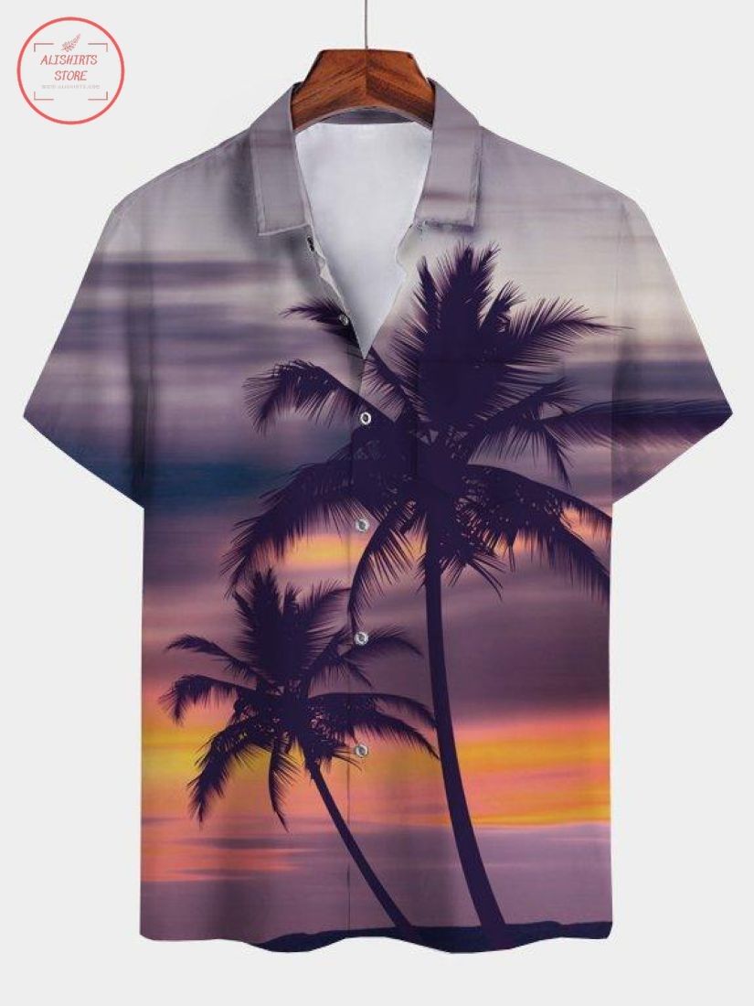Square Neck Vintage Abstract Design Unique StylisHawaiian Shirt