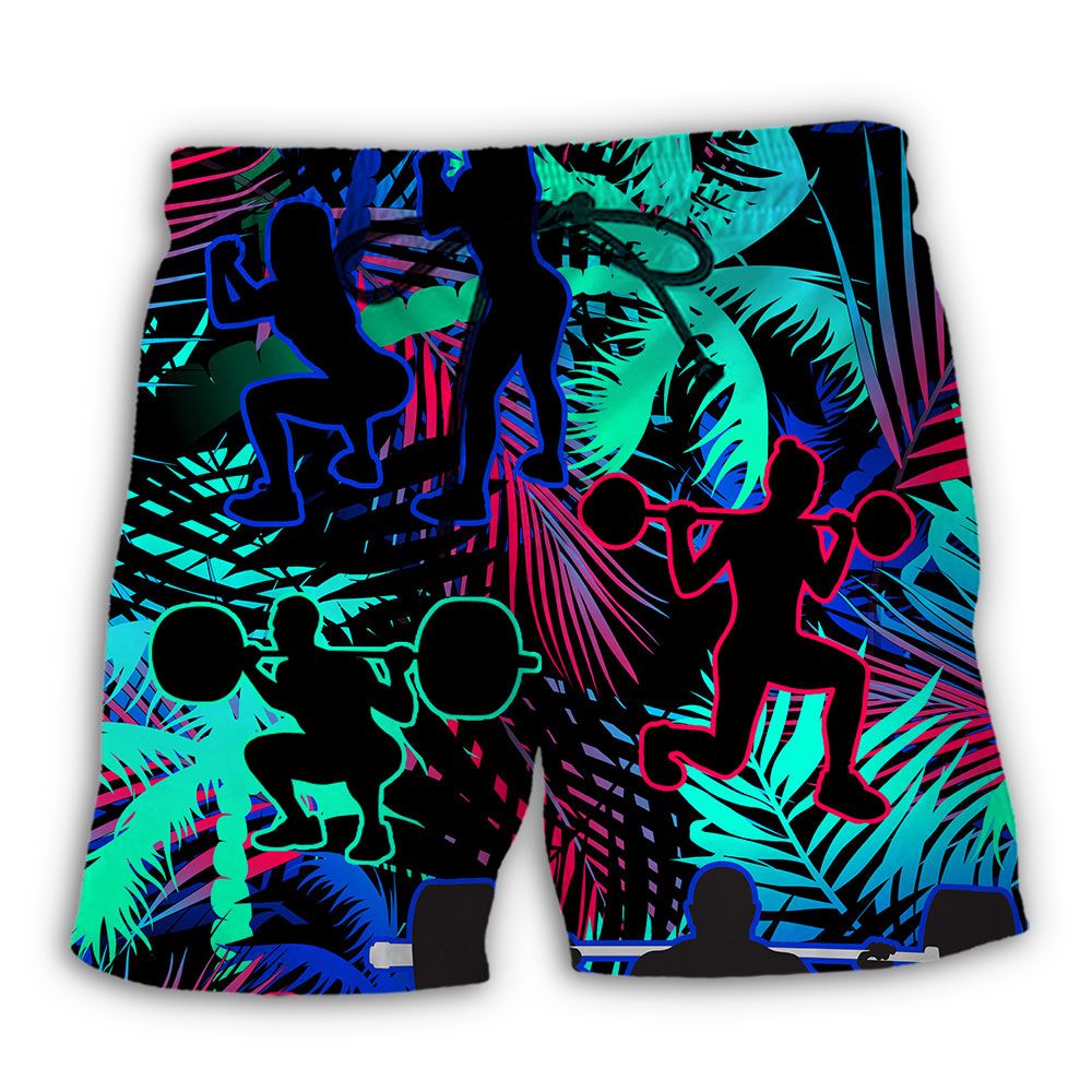 Squats Tropical Leaf Trendy Aloha Hawaiian Beach Shorts Squats Tropical Leaf Trendy Aloha Hawaiian Beach Shorts
