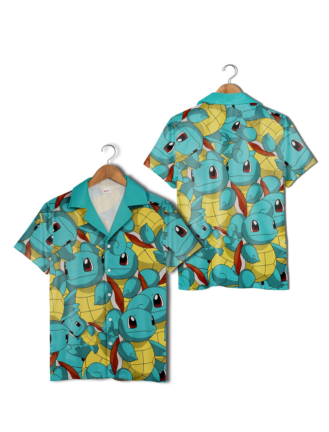 Squirtle Attack Pokemon Hawaiian Shirt, Aloha Blue Pokemon Pattern Beach Shirt Set Squirtle Attack Pokemon Hawaiian Shirt, Aloha Blue Pokemon Pattern Beach Shirt Set