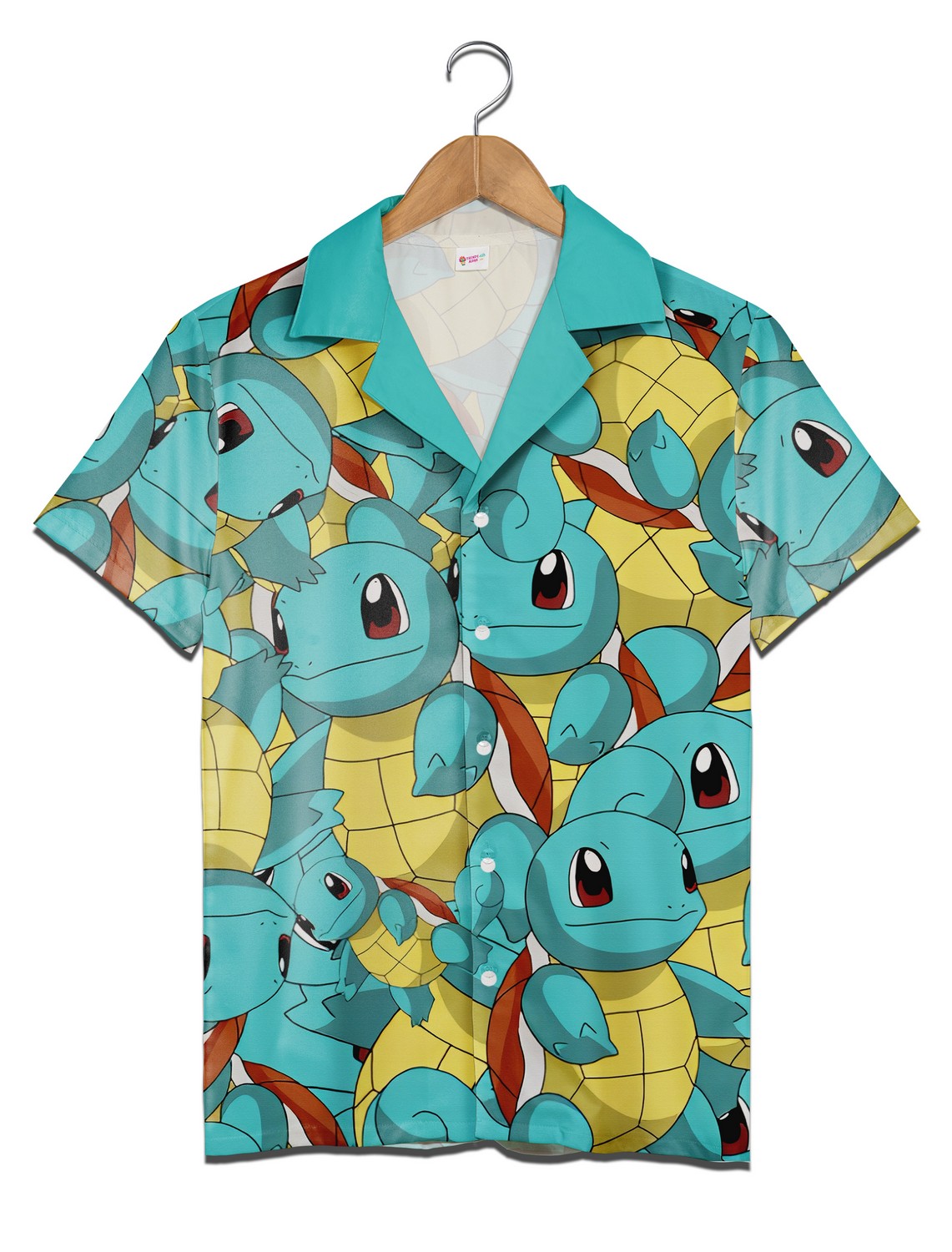 Squirtle Attack Pokemon Hawaiian Shirt, Aloha Blue Pokemon Pattern Beach Shirt Set