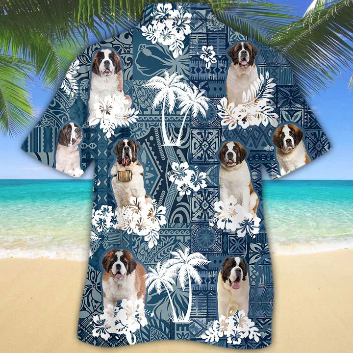 Bernard Hawaiian Shirt, Dog Hawaii Shirt HO5259