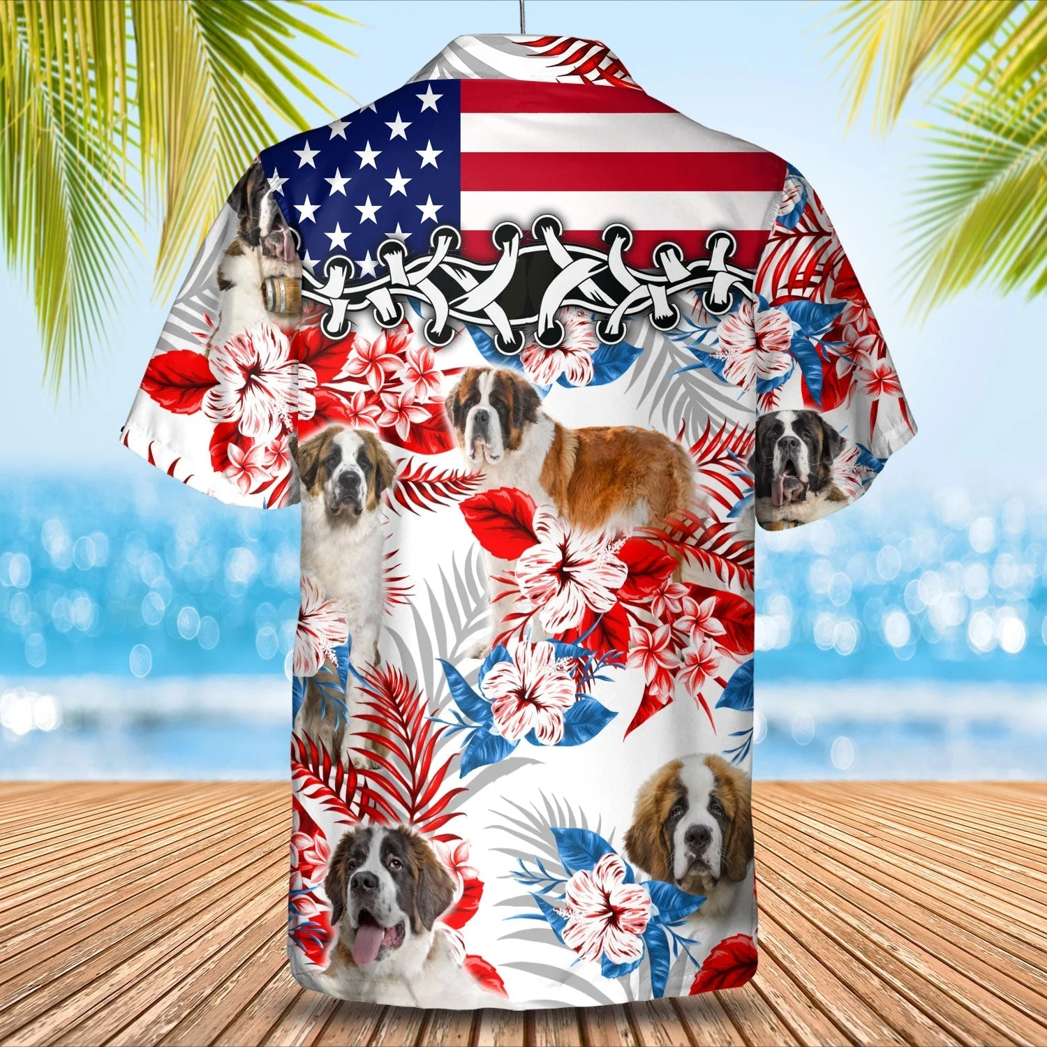 St Bernard Trendy Hawaiian Shirt – Gift For Summer, Summer Aloha Shirt, Trendy Hawaiian Shirt For Men And Women