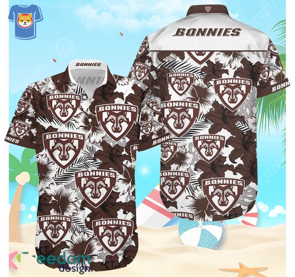 St Bonaventure Bonnies Beach Shirt Men And Women Gift Hawaiian Shirt St Bonaventure Bonnies Beach Shirt Men And Women Gift Hawaiian Shirt