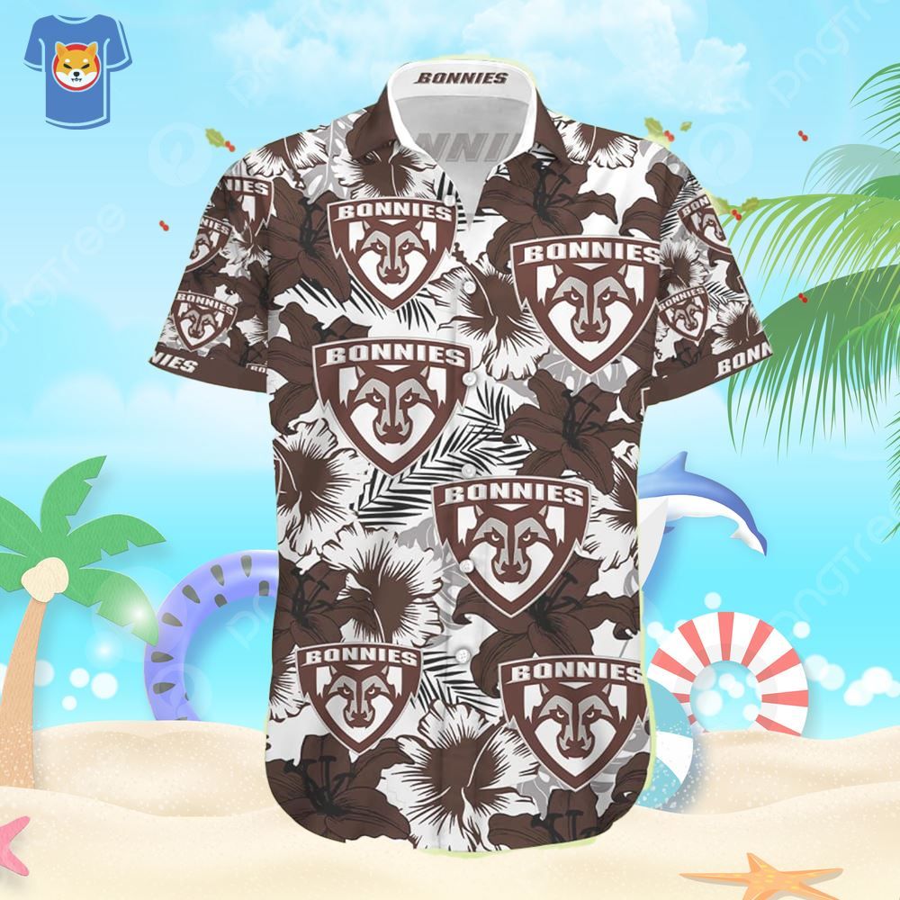 St Bonaventure Bonnies Beach Shirt Men And Women Gift Hawaiian Shirt