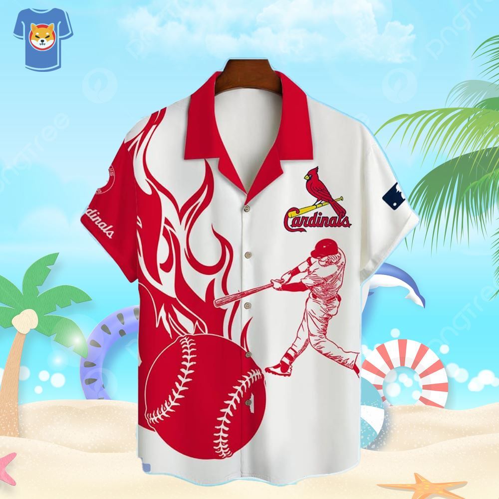 St Louis Cardinals Major League Baseball Hawaiian Shirt