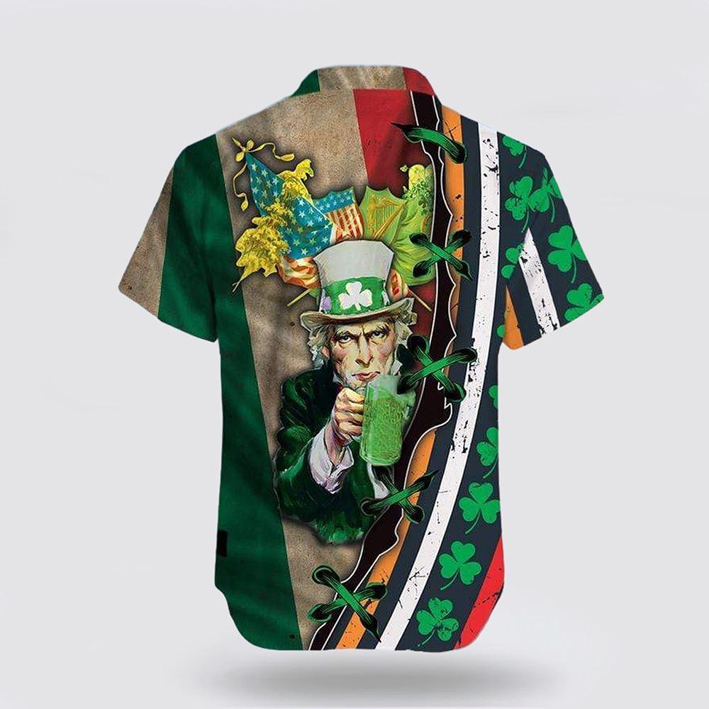 St Patrick’s Day Hawaiian Shirt for Beer Lovers and Shamrock Enthusiasts