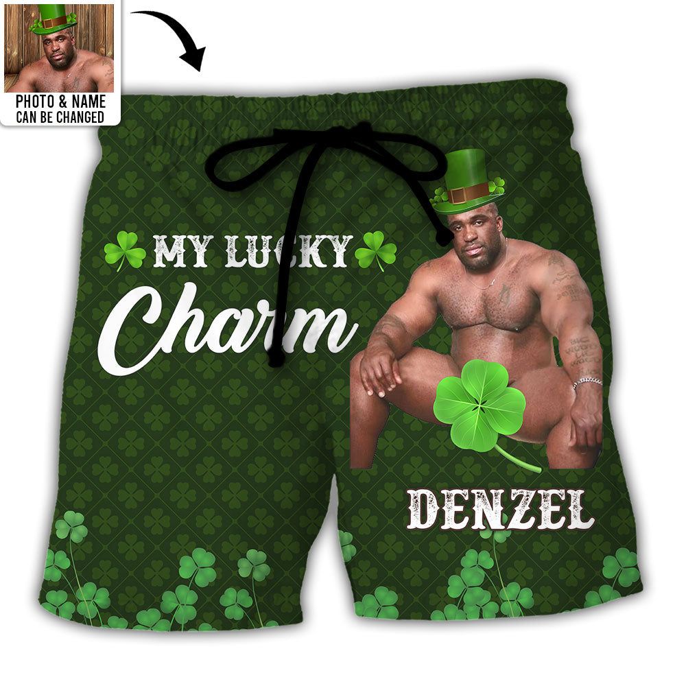 St Patrick My Lucky Charm Custom Photo Personalized Trendy Aloha Hawaiian Beach Shorts – Personalized Photo Gifts St Patrick My Lucky Charm Custom Photo Personalized Trendy Aloha Hawaiian Beach Shorts – Personalized Photo Gifts