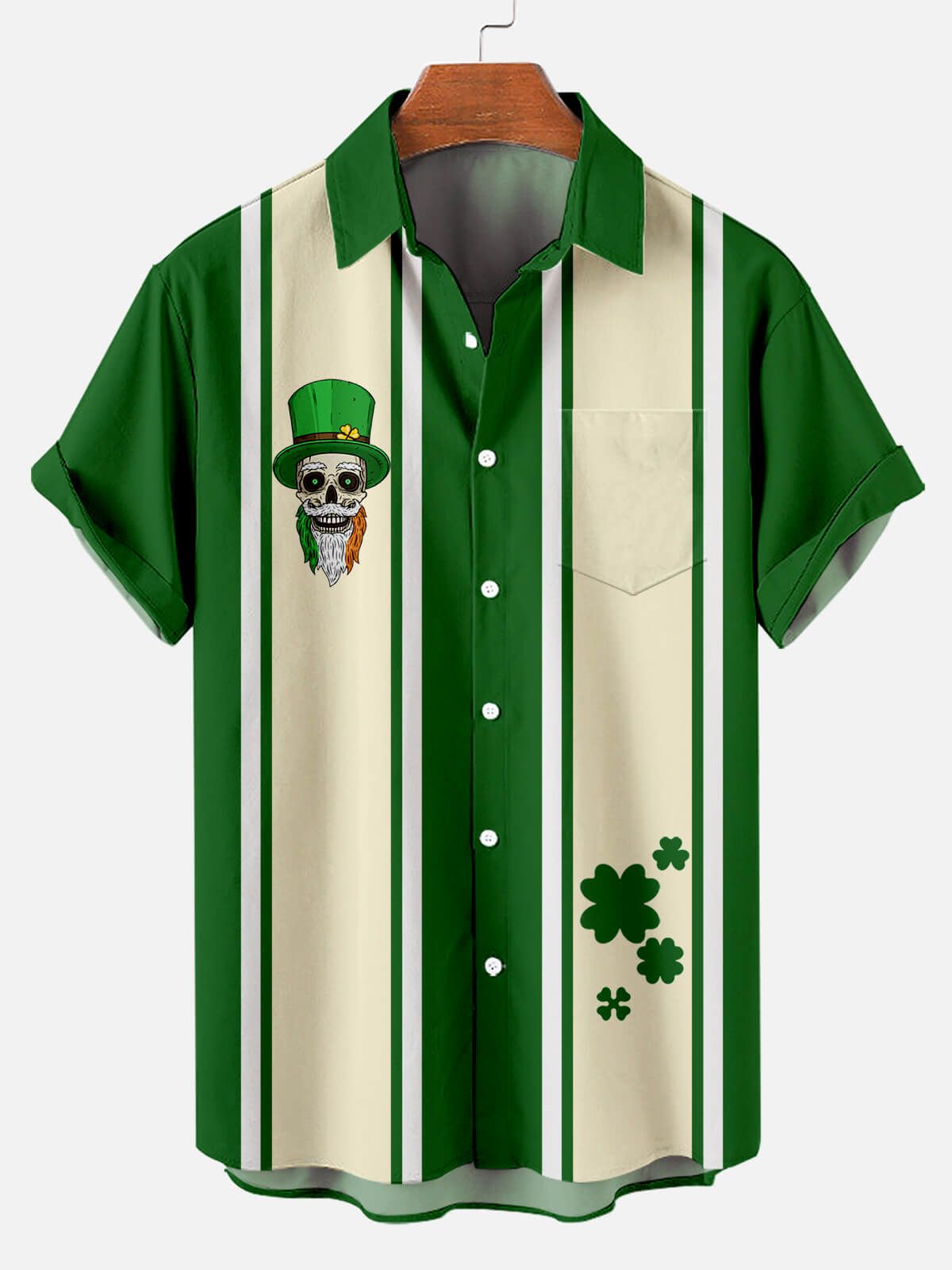 St Patrick Skull Men’s Short Sleeve Tops St Patrick Skull Men’s Short Sleeve Tops