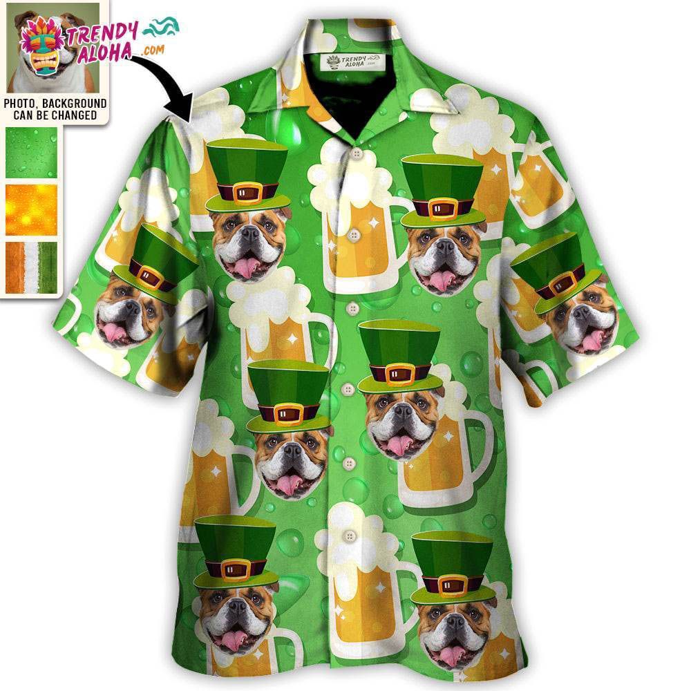 St Patrick’S Beer Lover Happy Saint Patrick’S Custom Photo – Hawaiian Shirt – Personalized Photo Gifts Hawaiian Shirt – Trendy Aloha