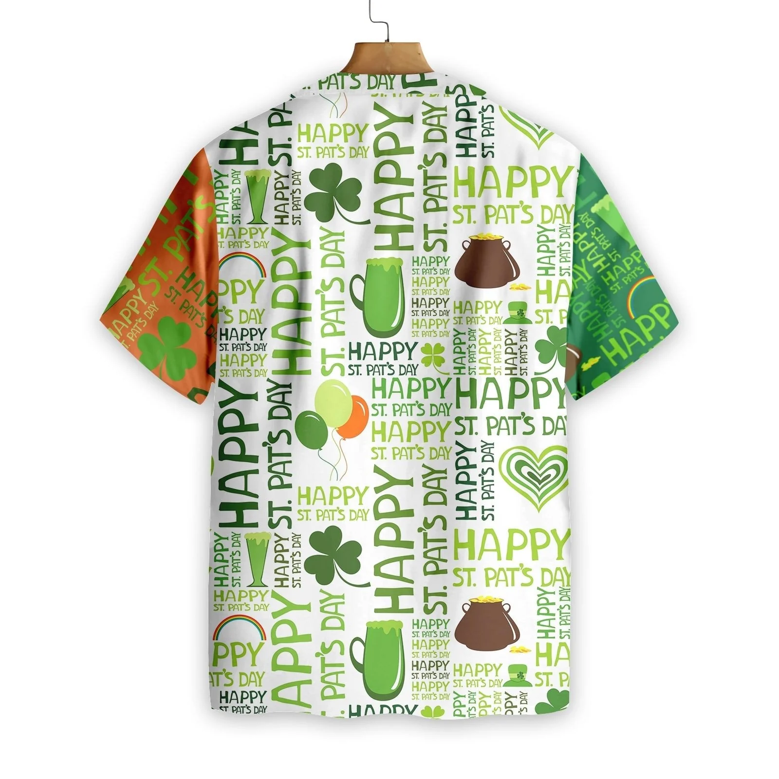 St Patrick’s Day Hawaii Shirt Happy Saint Patrick’s Day Words Aloha Shirt St Patrick’s Day Trendy Hawaiian Shirt