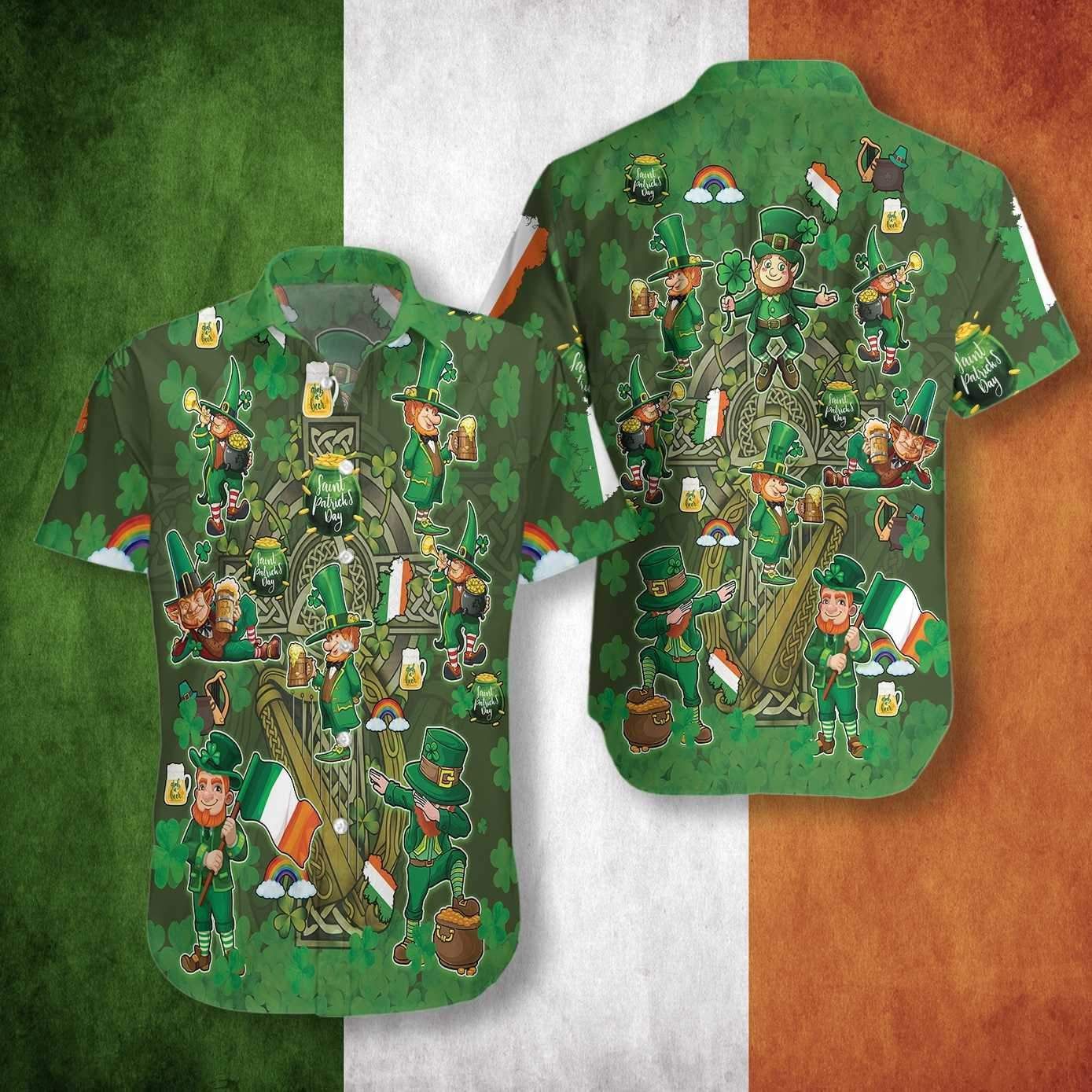 St Patrick’s Day Hawaii Shirt Leprechauns Clover Aloha Shirt St Patrick’s Day Shirt St Patrick’s Day Hawaii Shirt Leprechauns Clover Aloha Shirt St Patrick’s Day Shirt