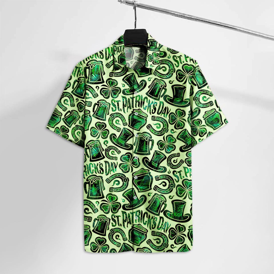 St Patrick’s Day Hawaiian Shirt Irish Happy St Patrick’s Day Hawaii Tshirt St Patrick’s Day Aloha Shirt St Patrick’s Day Apparel