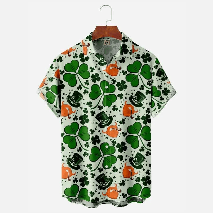St Patrick’s Day Shamrock American Trendy Hawaiian Shirt