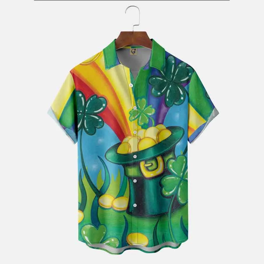 St Patrick’s Day Shamrock American Trendy Hawaiian Shirt