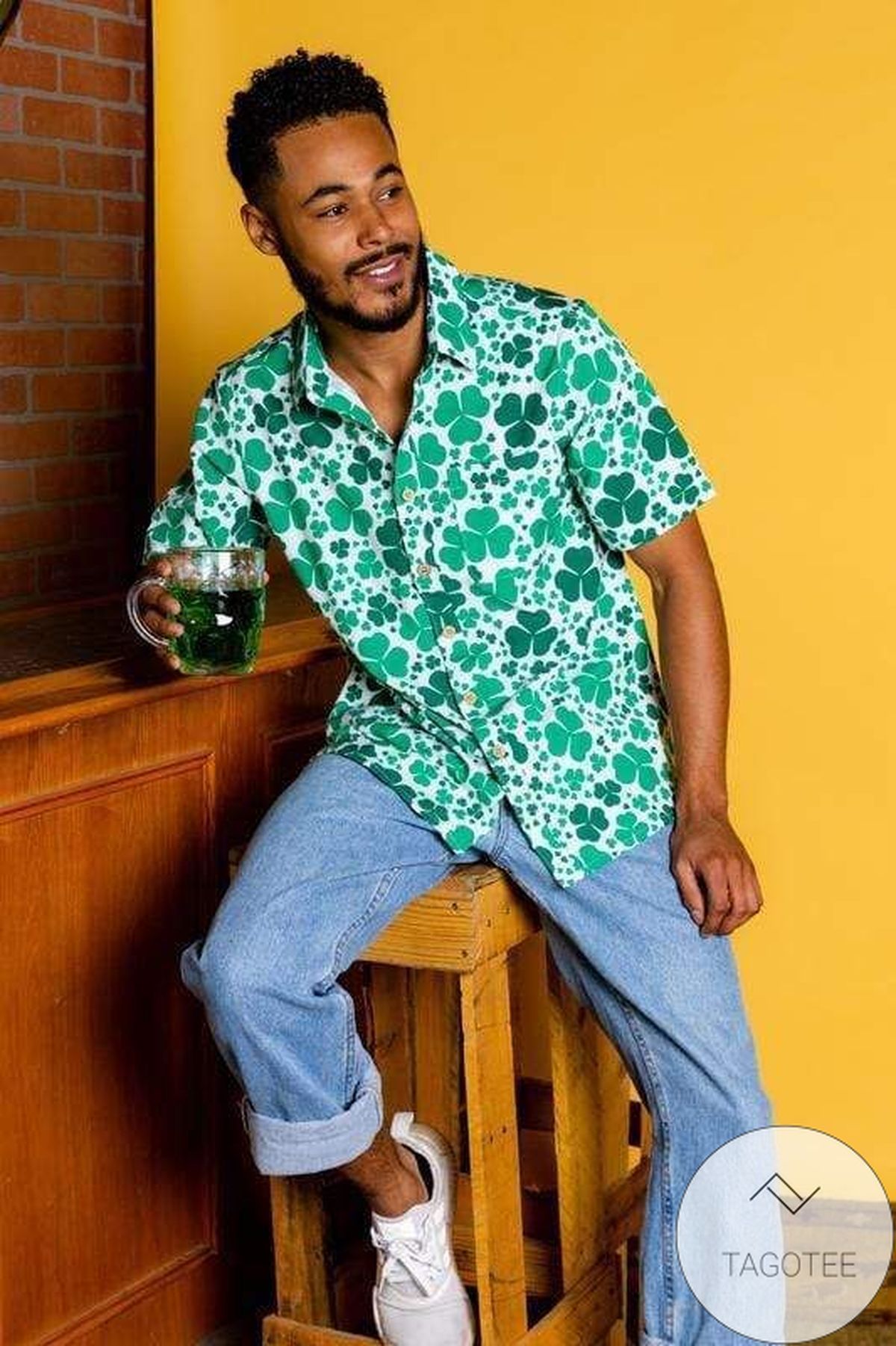 St Patricks Day Shamrockin Celebration Hawaiian Shirt Elegance Design