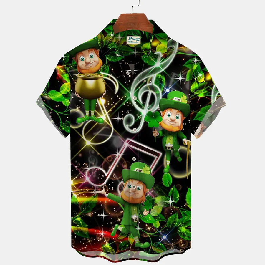St Patrick’s Day Shirt, Load Of Luck Gnome Trendy Hawaiian Shirt, Shamrock Trendy Hawaiian Shirt, Irish Shirt