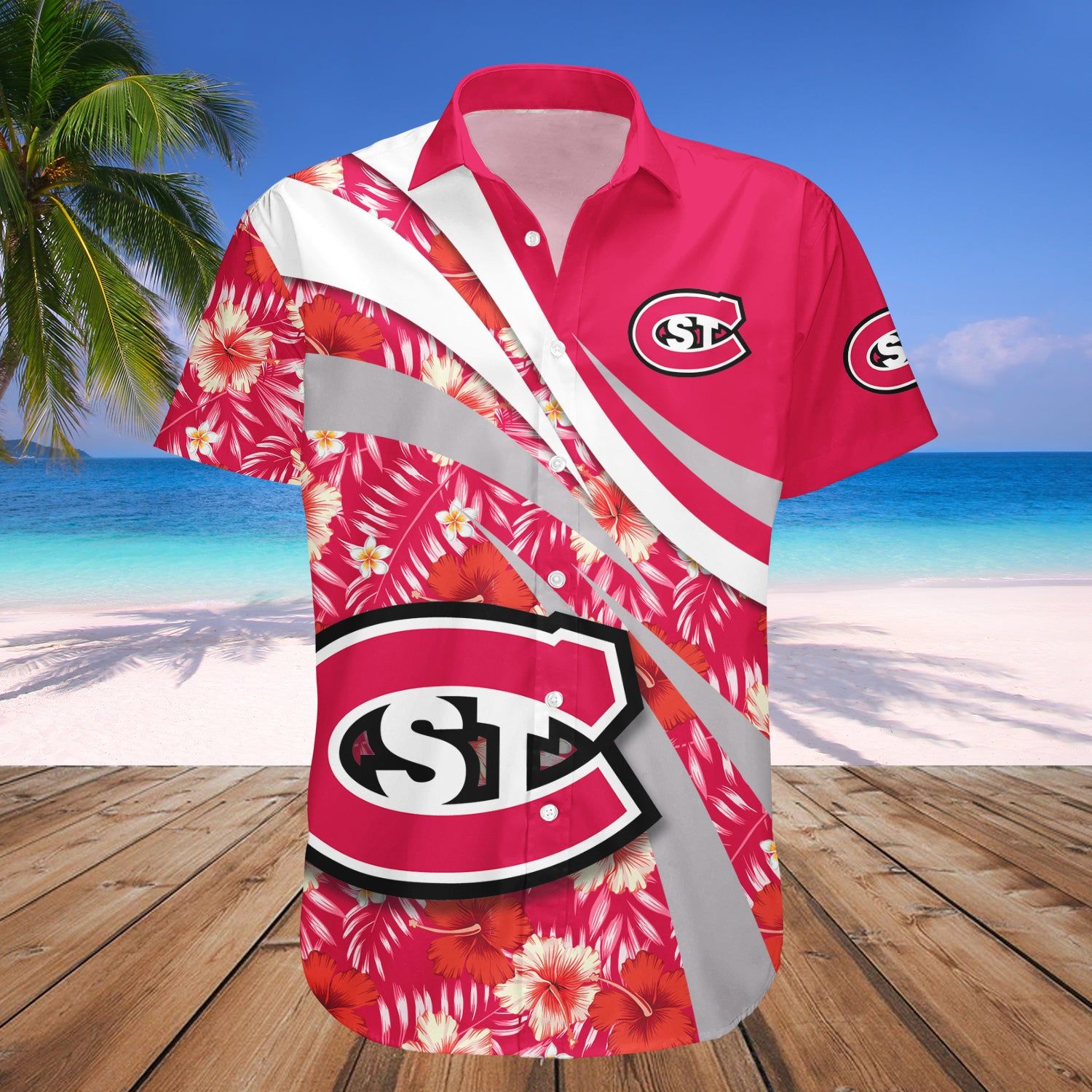 St. Cloud State Huskies Hawaii Shirt Hibiscus Sport Style – NCAA