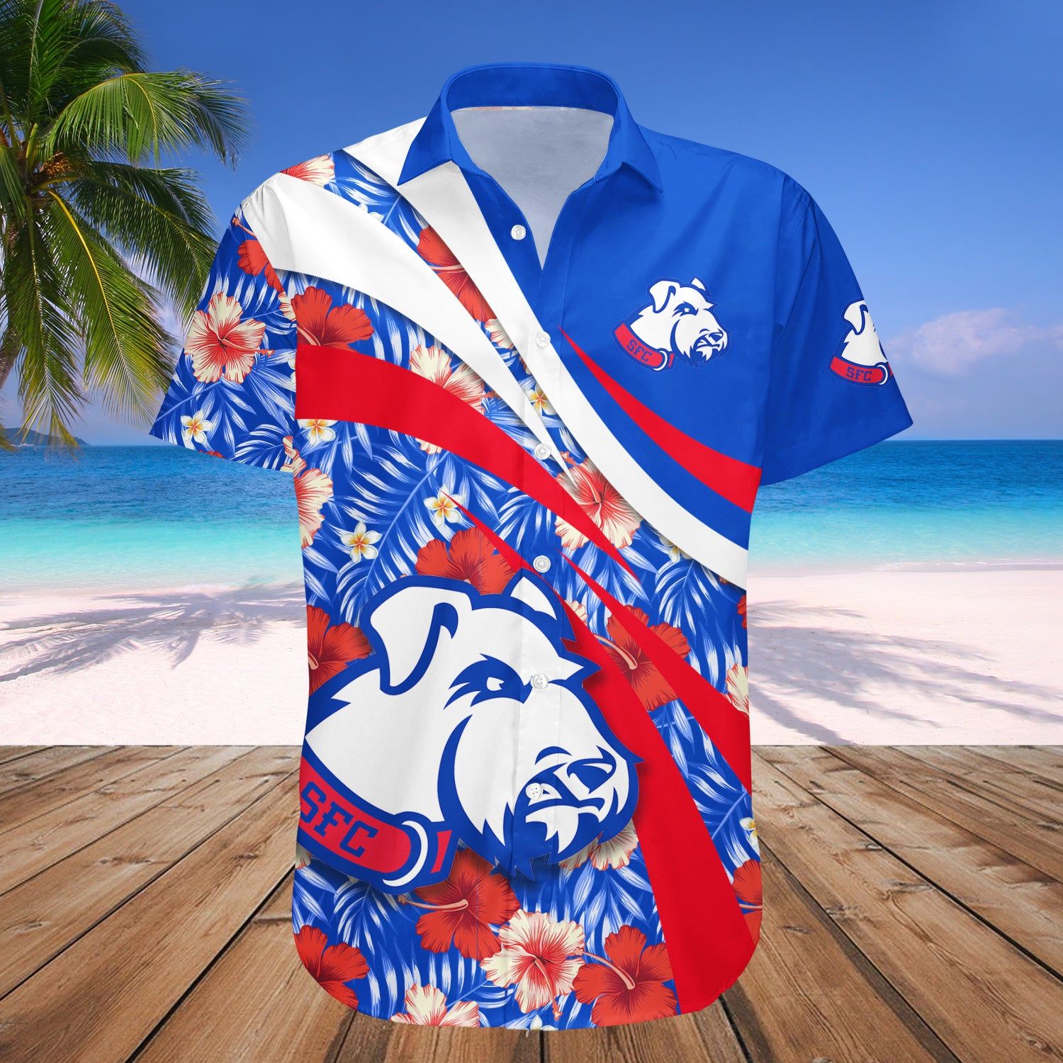 St. Francis Brooklyn Terriers Hawaii Shirt Hibiscus Sport Style – NCAA