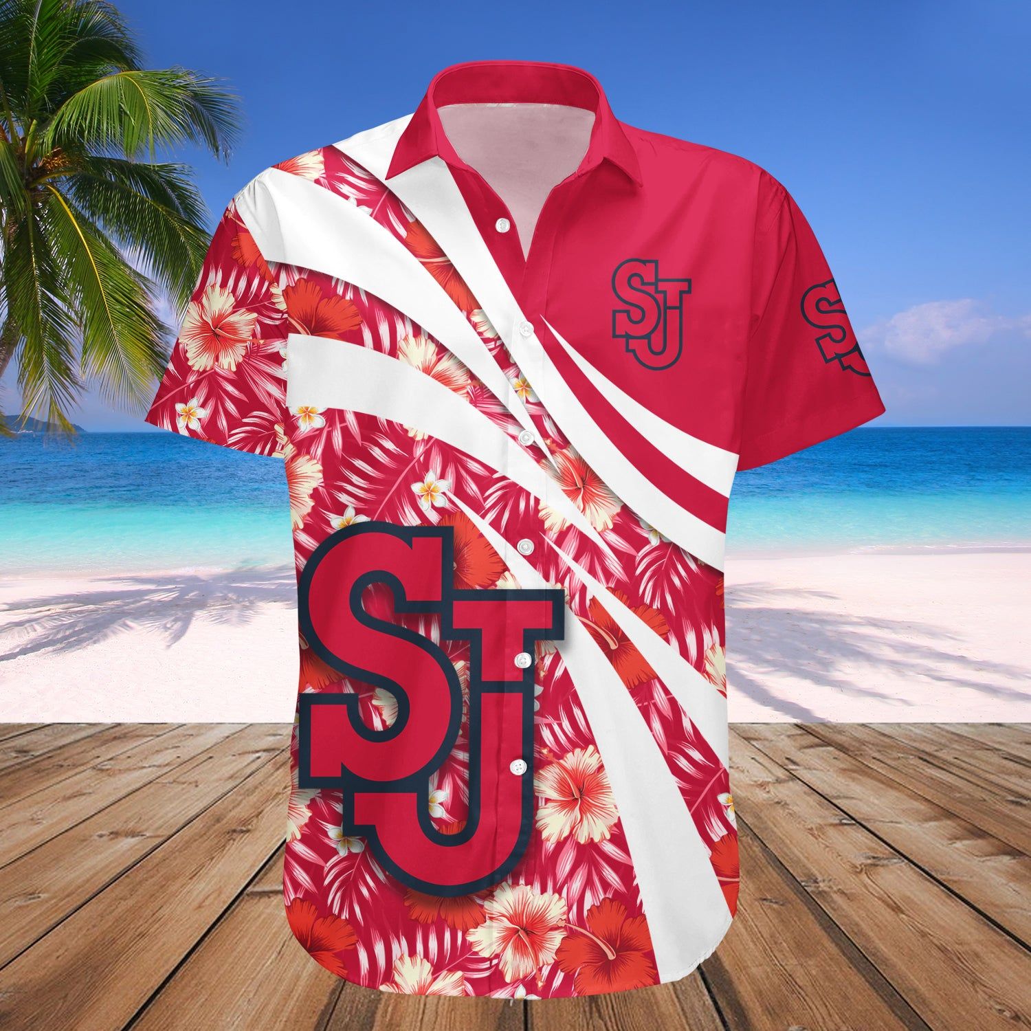 St. John’S Red Storm Hawaii Shirt Hibiscus Sport Style – NCAA