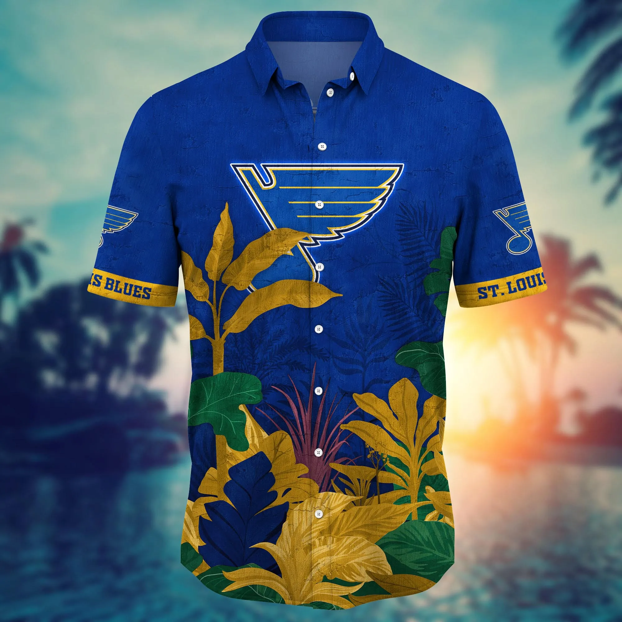 St. Louis Blues NHL Hawaiian Shirt Sunlight Aloha Shirt