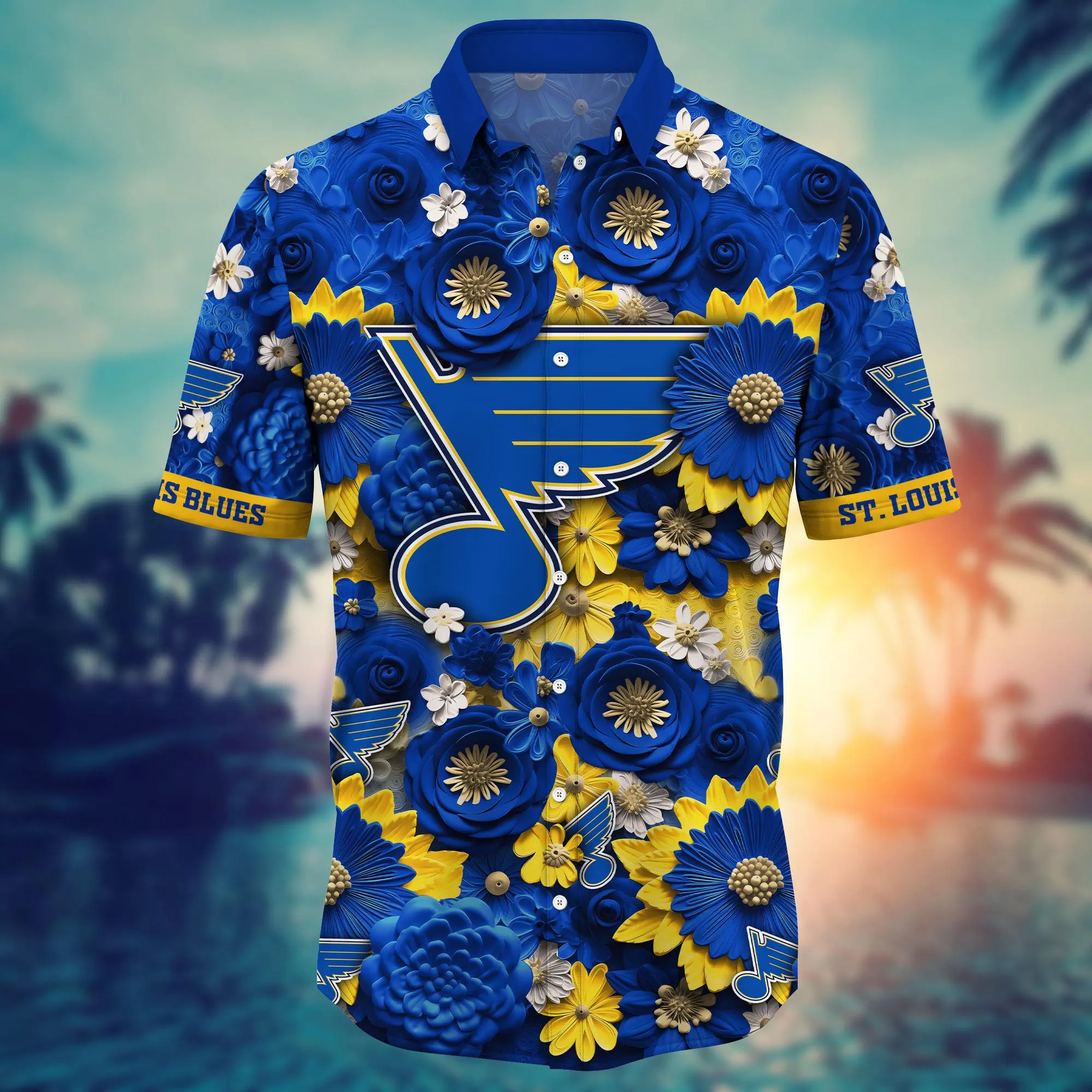 St. Louis Blues NHL Hawaiian Shirt Trending For This Summer Customize Shirt Any Team