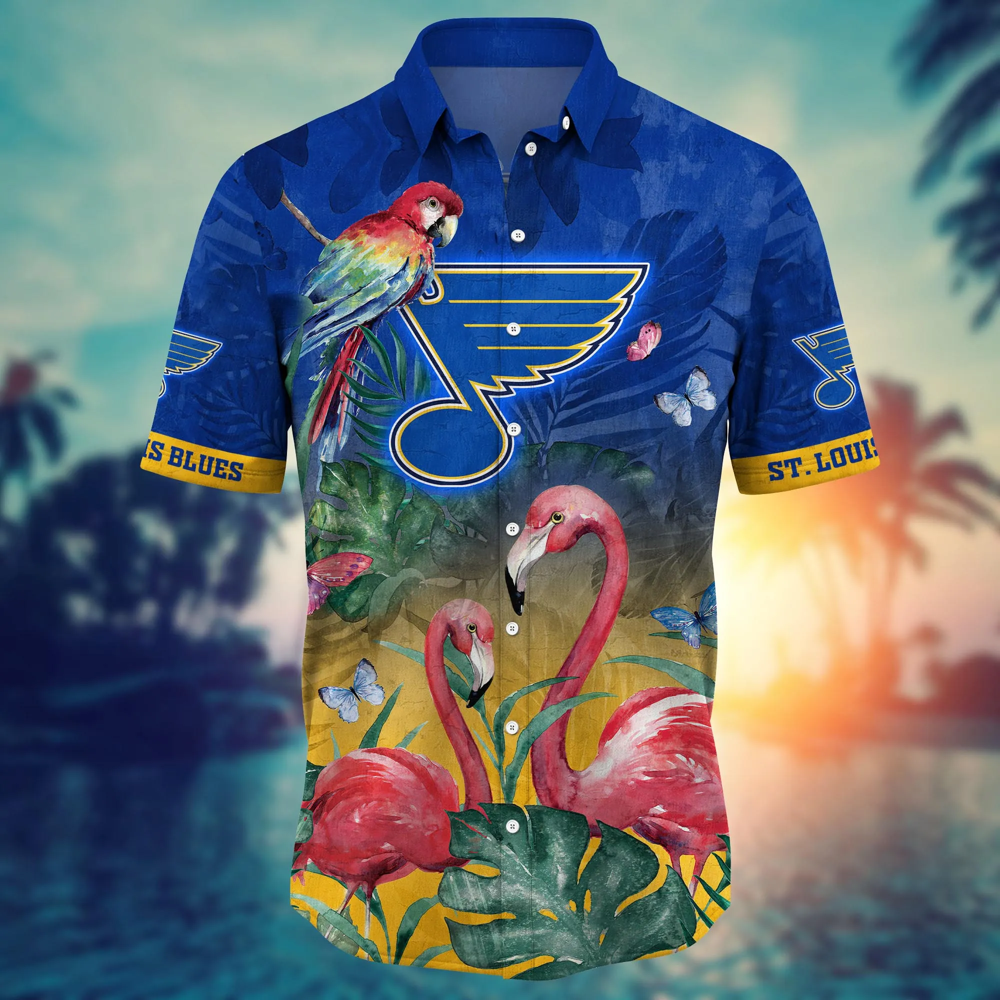 St. Louis Blues NHL Hawaiian Shirt Warmth Aloha Shirt