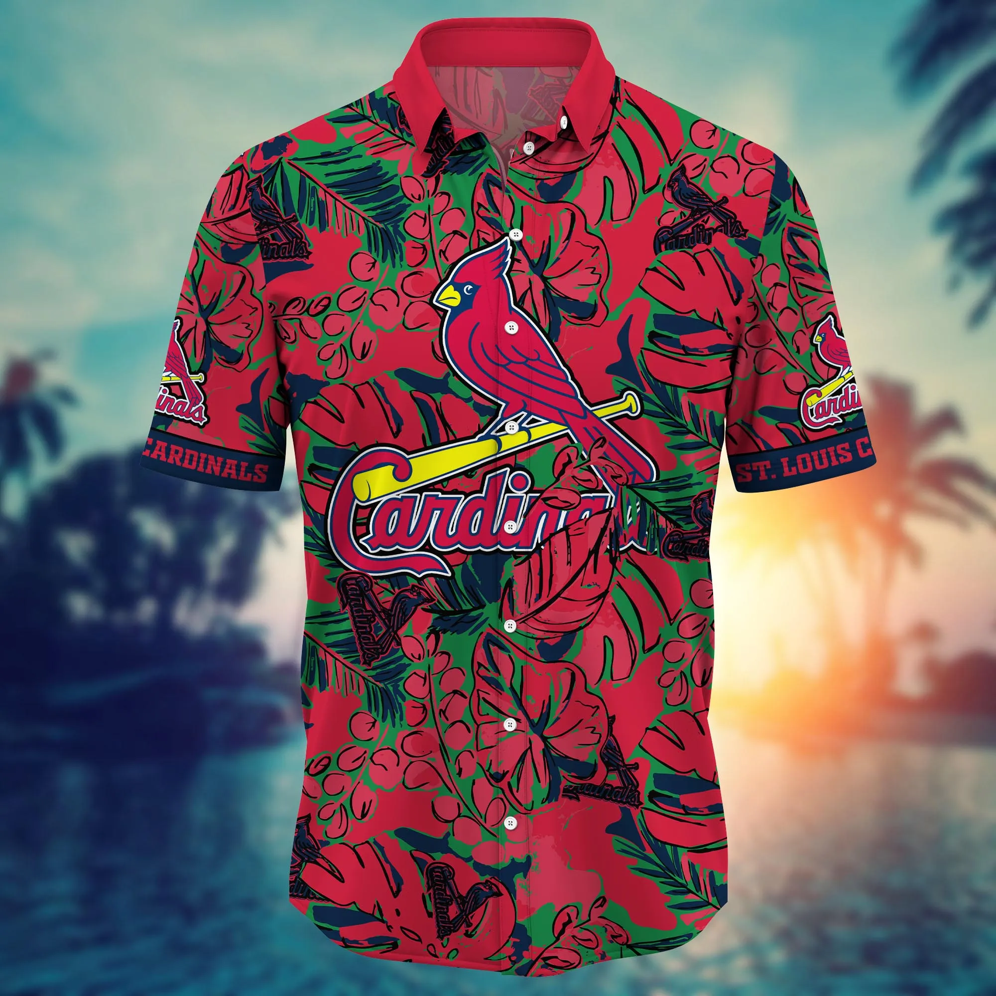 St. Louis Cardinals MLB Hawaiian Shirt Camping Aloha Shirt